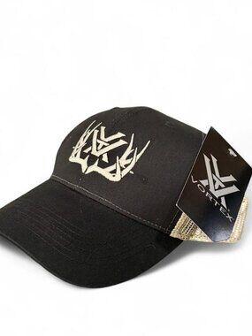 Vortex Optics Full-Tine Antler Logo Trucker Hat Black Tan NWT